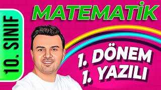 10 SINIF MATEMATİK 1DÖNEM 1YAZILI ÇALIŞMASI  ŞENOL HOCA [upl. by Ause]