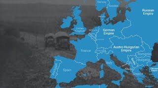 Animated Map Shows How World War I Changed Europes Borders [upl. by Nosduj916]