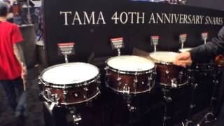 2014 Winter NAMM TAMA 40th Anniversary Snare Drums [upl. by Winni468]