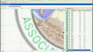 Sierra Embroidery Office software  add color changes to DST [upl. by Chobot]