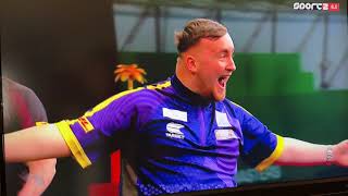 9 darter from Luke Littler in Bahrain Darts Masters 19012024 [upl. by Berg]