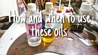 How and when to use linseed oil and Turpentine oil in oil paints [upl. by Sutton579]