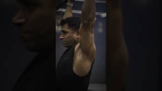 OVERHEAD PRESS WITH BARBELL yogeshfitness exercise celebritytrainer tutorialvideo coach [upl. by Trinl]