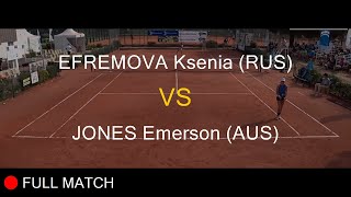 EFREMOVA Ksenia RUS VS JONES Emerson AUS  Girls Final  La Balle Mimosa 2022 [upl. by Uzzia]