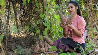 Cooking sweet potato dessert in my homeland  Polin Lifestyle [upl. by Llohcin]