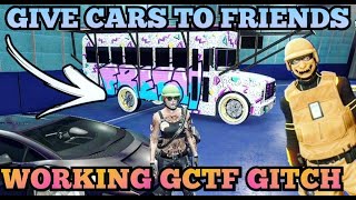 NEW GIVE CARS TO FRIENDS GLITCH GTA5 FACILITY GCTF GTA V CAR DUPE [upl. by Atirrehs550]