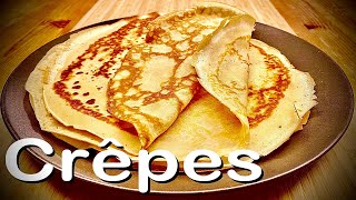 süße Crêpes selber machen schnelles Crêpe Teig Rezept nur 6 Zutaten 🥞 [upl. by Nelac]