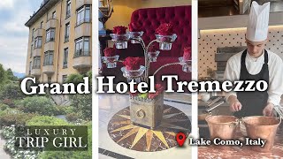 Grand Hotel Tremezzo Luxury 5 Star Hotel on Lake Como Italy  Hotel Review amp Room WalkThru [upl. by Acassej]