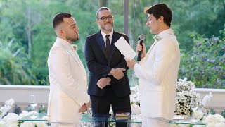 Casamento Lucas Rangel e Lucas Bley Cerimônia e Votos [upl. by Mccormac]