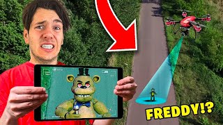 MOJ DRON UCHWYCIL STRASZNEGO FREDDY FAZBEAR W LESIE [upl. by Nancey]