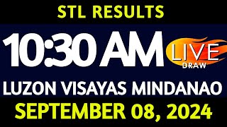 Stl Result Today 1030 am draw September 08 2024 Sunday Luzon Visayas and Mindanao Area LIVE [upl. by Valida]