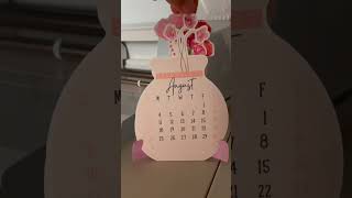 Very Cutesy Mini Desk Calendar diy cricutmade giftideas stockingstuffers [upl. by Merete]