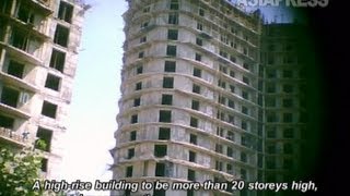 Rimjingang Report  Pyongyang Construction Sites to Build 100000 Apartments 2011 North Korea [upl. by Ettenig548]