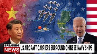 West Philippines sea Update Juli12024 US Aircraft Carriers Surround Chinese Navy Ships [upl. by Etta]