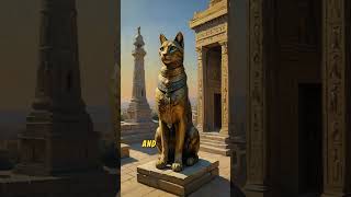 The Divine Cat Goddess Bastet ancient egyptian egyptianarchitecture egyptianpharaoh [upl. by Adnilav]