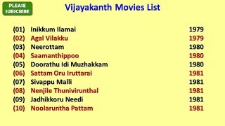 Vijayakanth Movies List [upl. by Eiznekam]