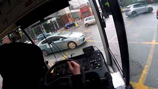 Driving from the Museum of Transport Manchester via the City center  Christmas Cracker 2023 [upl. by Piggy332]