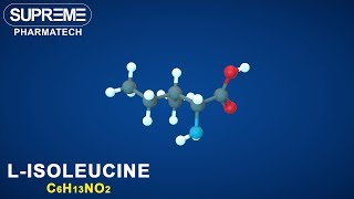 LIsoleucine  C6H13NO2  3D molecule [upl. by Aneelad]