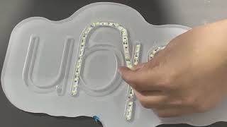 How to make second generation separate LED neon sign 2nd generation split neon flex sign tutorial [upl. by Gaddi]