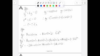 Undetermined Coefficients amp Variation of Parameters  Problem 2 [upl. by Cinda]