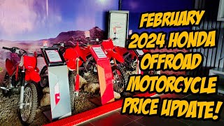 February 2024 Honda Offroad Motorcycle Price Update Langga Gail [upl. by Cliff]