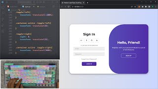 ASMR Programming  Animated Login Page  No Talking [upl. by Aihsenad106]