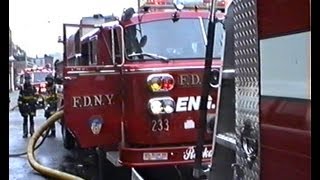 FDNY  RIDE ALONG WITH L111 TO 1075  Laundromat  1992 [upl. by Kauffmann]