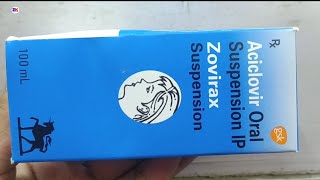 Zovirax Suspension  Aciclovir Oral Suspension  Zovirax Syrup Uses benefits dosage review in hindi [upl. by Crompton]