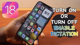 How to Turn on or Turn Off Enable Dictation on iPhone on iOS 18 [upl. by Calmas]