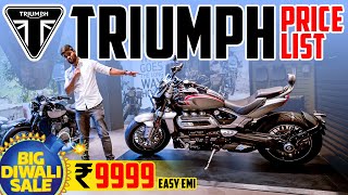 NEW 2022 All Triumph Bikes Complete Price List 🔥 Ft Trident 660 Rocket 3 GT amp Street TwinTriple 💥 [upl. by Attej]