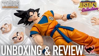 Goku Dragon Ball Super Super Hero SHFiguarts Unboxing amp Review [upl. by Maurey]