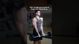 How to Target Your Whole Bicep… bicepsworkout bicepexercises biceps [upl. by Marysa]