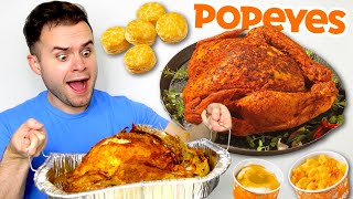 I bought Popeyes 100 CajunStyle Turkey… HONEST REVIEW [upl. by Htiek729]