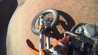 Dirt Bike Crash on Slickrock Trail  Moab Utah [upl. by Monjo490]