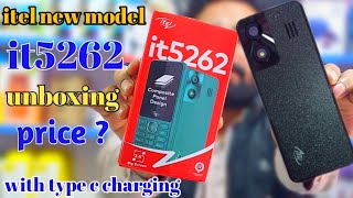 Itel new model quotit5262quot unboxing Price Reviewkeypad phone in type c chargeritel5262review [upl. by Miguel]