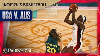 Team USA SPRINTS past Australia to womens basketball final  Paris Olympics  NBC Sports [upl. by Laufer]