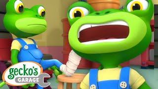 OH NO Gecko gets HURT  Geckos Garage  Trucks For Children  Cartoons For Kids [upl. by Koval]