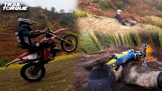 First Time Riding in the Woods at H20 Enduro  Riding in Wales with the Boys Husqvarna TE300i 4K [upl. by Eislek]