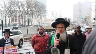 Rabbi speaking at press conference following IJC updates [upl. by Stone]