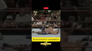 💥💪 Epic Rock Bottoms Compilation  The Rocks Greatest Finisher Moments [upl. by Omrellug]