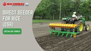 National Direct Seeder for Rice DSR English [upl. by Whitson]