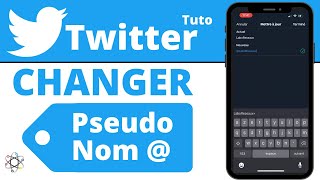 Changer son PSEUDO et son NOM DUTILISATEUR sur Twitter [upl. by Einnaoj945]