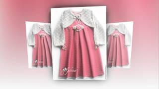 Вязаные платья для девочек Beautiful knitted dresses for girls [upl. by Legra857]