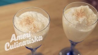 Christmas Eggnog recipe Jul äggtoddy  Americulinariska [upl. by Ignaz550]