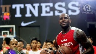 WitnessHistory LeBron visits Manila [upl. by Ydna264]