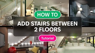 How to add stairs  Tutorial for beginners  Planner 5D [upl. by Elyc]