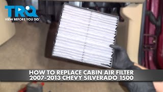 How to Replace Cabin Air Filter 20072013 Chevy Silverado [upl. by Kopaz]