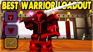 THE BEST POSSIBLE WARRIOR LOADOUT IN SAMURAI PALACE  Roblox Dungeon Quest [upl. by Niala]