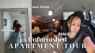 MOVING VLOG 2024📦 Empty Orlando apartment tour new beginnings 1 bedroom REALISTIC [upl. by Heller]