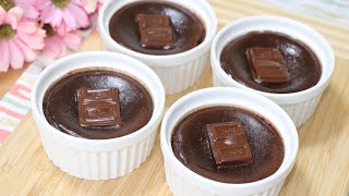 4 Ingredients Chocolate PuddingEasy and Creamy Chocolate Pudding Recipe [upl. by Ennalorac]